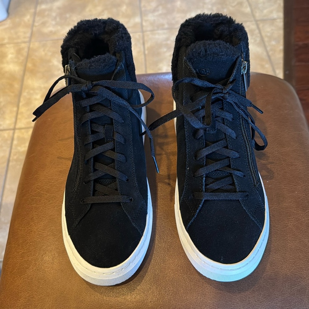 NEW in box UGG suede high top sneaker booties